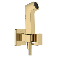 Гигиенический душ Hansgrohe 1jet E EcoSmart+ со смесителем и шлангом 125 см полированное золото 29233990