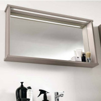 Зеркало EBAN Mina 115x12x54 см с полкой и LED-подсветкой pergamon FCRMN115-PG