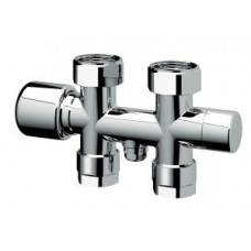 Узел нижнего подключения прямой FAR M24x19 - 3/4 BP серебристый FL 0267 C12