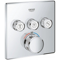 Термостат для душа GROHE Grohtherm SmartControl внешняя часть на 3 выхода хром 29126000