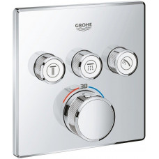 Термостат для душа GROHE Grohtherm SmartControl внешняя часть на 3 выхода хром 29126000