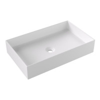 Раковина Ceramica Alice HIDE 60x37х12 см накладная белый матовый 31130109