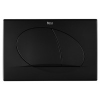 Панель смыва Roca Active 42B 2 режима 255х170х18 мм черный матовый 8901140B6