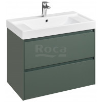 Тумба под раковину Roca Ona подвесная 2 ящика 785x450x565 мм зеленый матовый A857630513