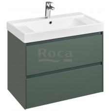 Тумба под раковину Roca Ona подвесная 2 ящика 785x450x565 мм зеленый матовый A857630513