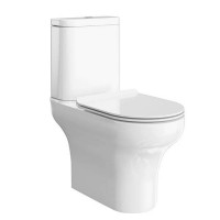 Унитаз-моноблок Kerama Marazzi Buongiorno 36х66 см безободковый белый глянцевый BG.wc.01 / BG.cis.01