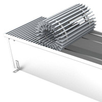 Решетка с рамкой Vitron Wilma 260x1750 мм шаг 13 мм анодированный алюминий серебро ВРР.18.13.260.1750.ААС