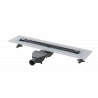 Трап линейный Boheme 60 см с решеткой и сифоном gun metal 981-60-GM