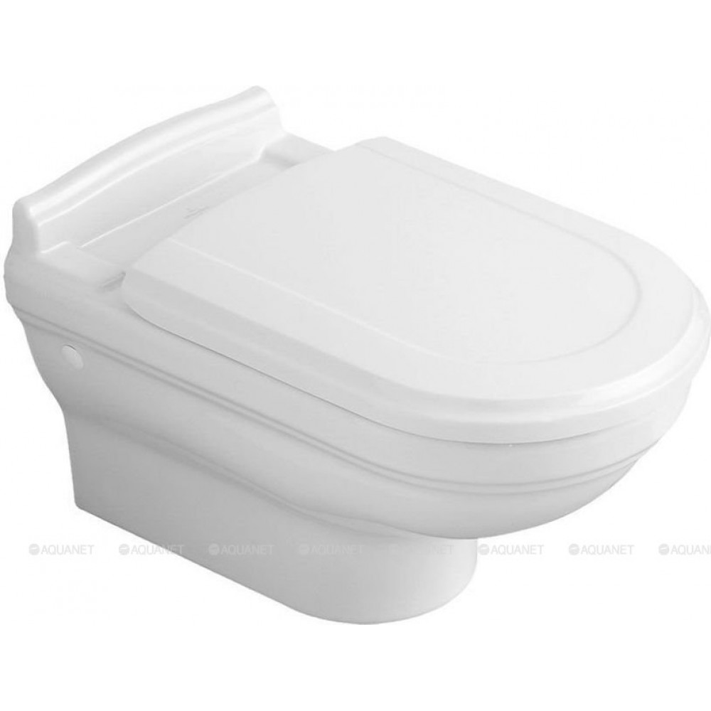 Унитаз подвесной Villeroy & Boch Hommage 600x370 мм CeramicPlus без сиденья 6661B0R1