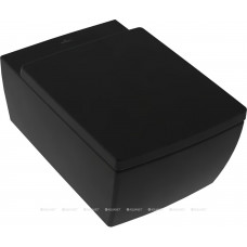Унитаз подвесной Villeroy & Boch Memento 2.0 Pure Black CeramicPlus без сиденья 4633R0R7