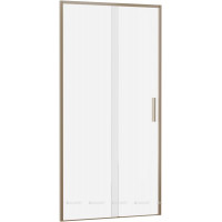 Душевая дверь в нишу Aquanet Pleasure Evo 1000 мм золотой никель Easy Clean AE65-N100-GBT