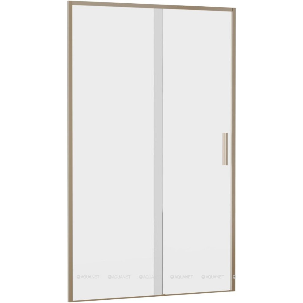 Душевая дверь в нишу Aquanet Pleasure Evo 1200 мм золотой никель Easy Clean AE65-N120-GBT