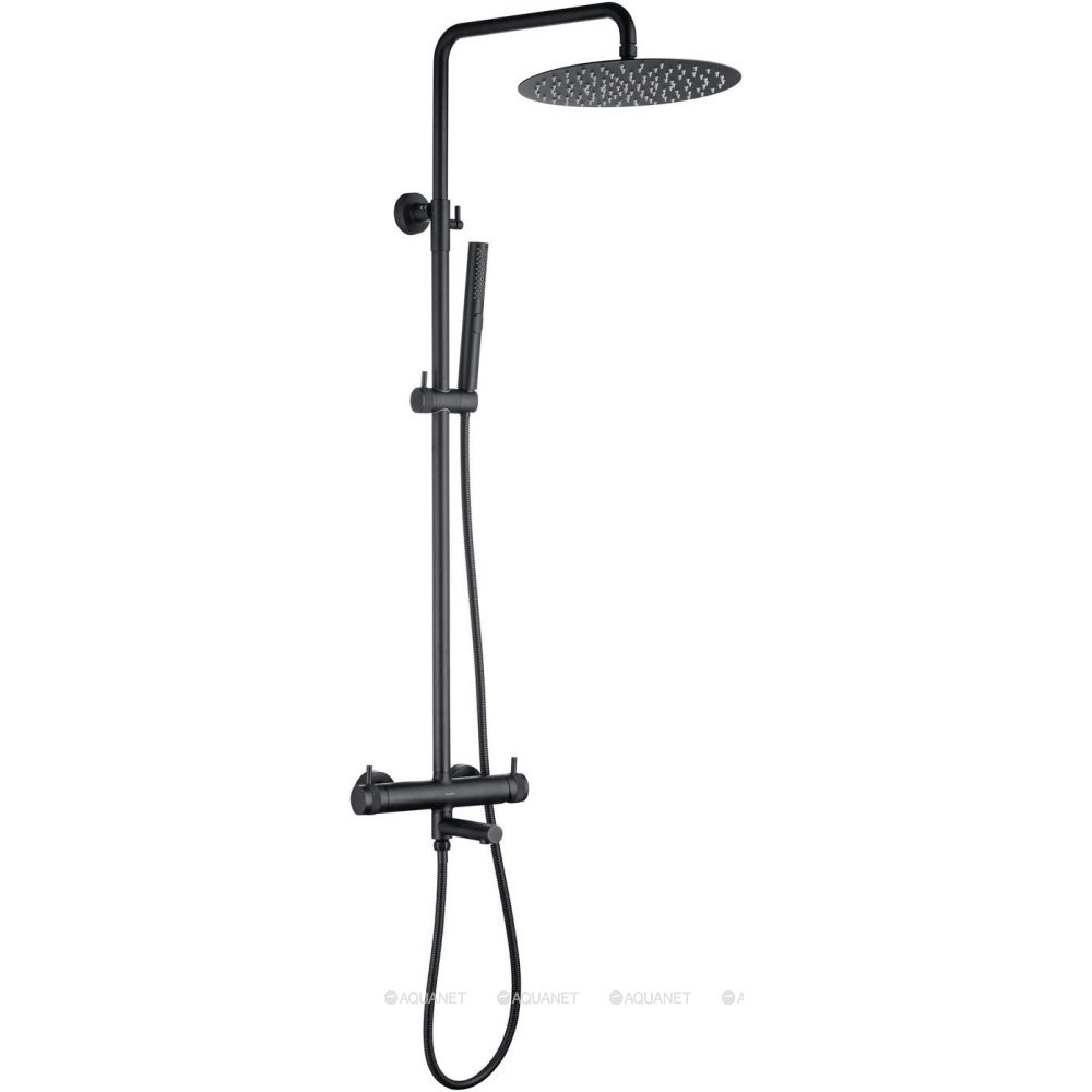 Душевая система Allen Brau Priority 800-1270 мм излив душ 300 мм черный 5.31A10-31