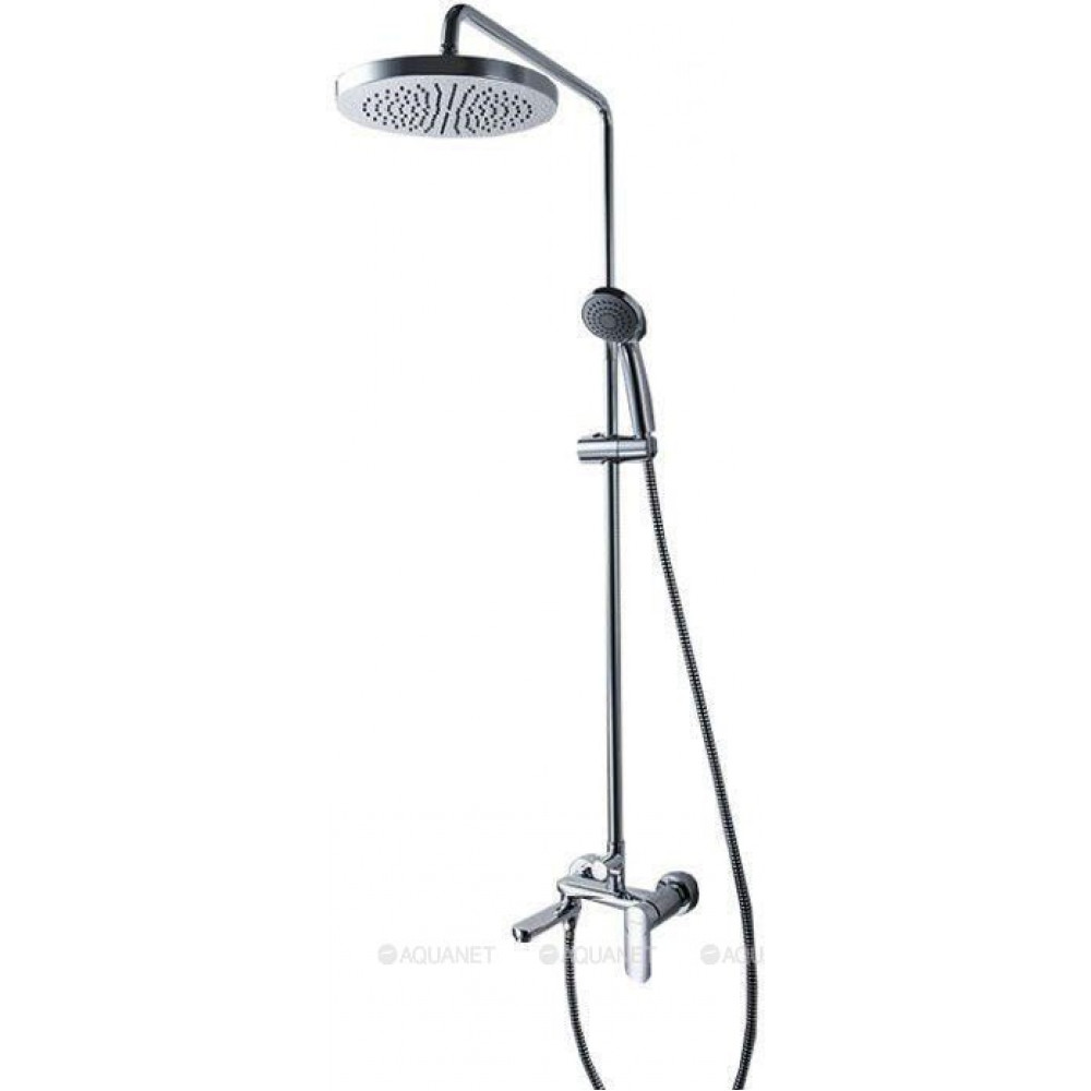 Душевая стойка со смесителем Bravat Opal-C с поворотным изливом F6125183CP-A1-RUS