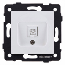 Розетка телефонная RJ-11 со штрокой, без рамки Kollinger  REA-009WM