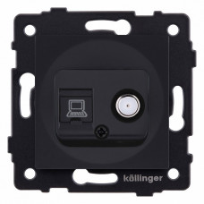 ТВ-розетка и SAT-розетка оконечная без рамки Kollinger  REA-014BM