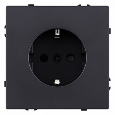 Розетка с заземлением, без рамки Kollinger Eclipse EC-014BK