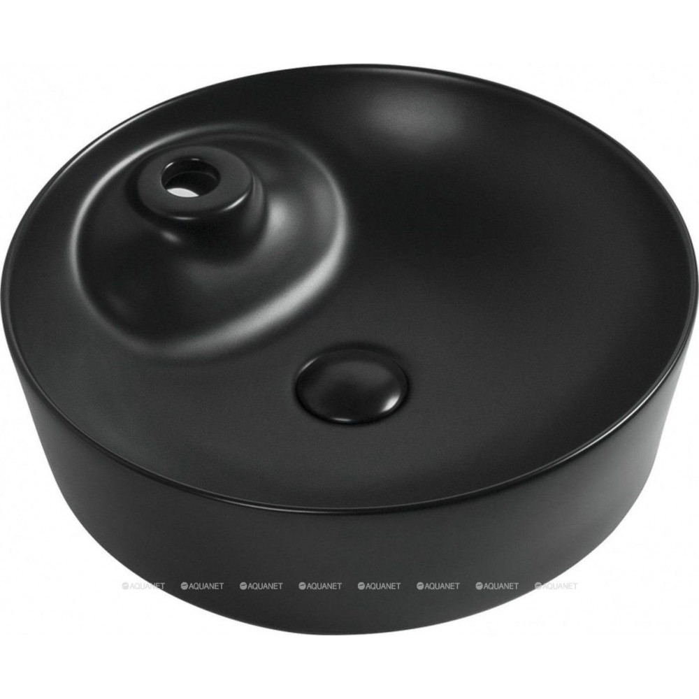 Раковина накладная Aquanet Moon-2-MB 430х430х130 мм черный матовый MOON-2-MB