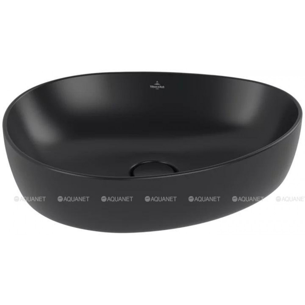 Раковина накладная Villeroy & Boch Antao 510x400x146 мм Pure Black 4A7351R7