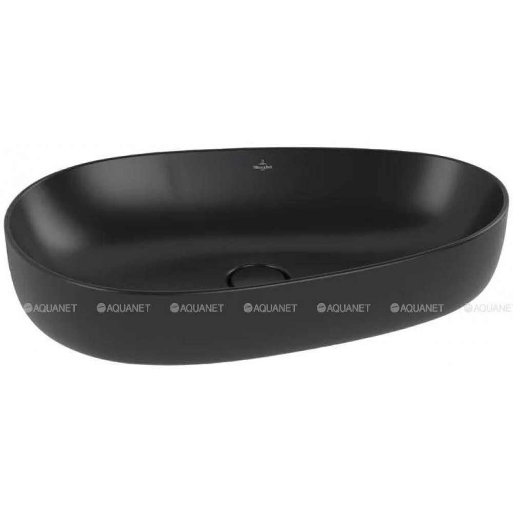 Раковина накладная Villeroy & Boch Antao 650x400x146 мм Pure Black 4A7465R7