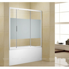 Шторка для ванны Aquanet Practic 1750 мм хром полоска 6 мм AE10-B-175H150U-CP