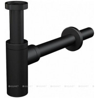 Сифон для умывальника AlcaPlast A400BLACK Design 32 мм круглый черный A400BLACK