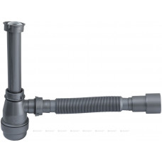Сифон для раковины Aquanet 5/4 40/50 мм серый 00332449