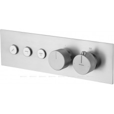 Смеситель встраиваемый Allen Brau Liberty X3 термостат 3 выхода Push key никель 5.33003-BN