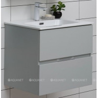 Тумба под раковину Aquanet Алвита New 60 подвесная 2 ящика серый 00277512