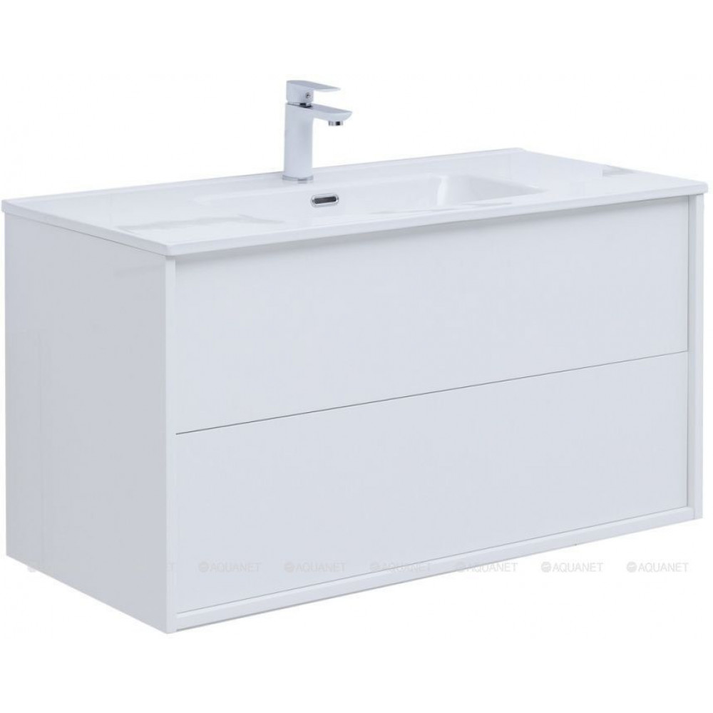 Тумба Aquanet Lino 80 (Flat) белый глянец 00287542