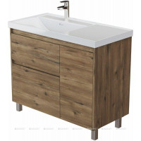 Тумба под раковину Aquanet Nova Lite 2.0 90 L напольная дуб рустикальный 00346346
