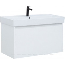 Тумба под раковину Aquanet Nova Lite 90 1+1 ящик белый глянец 00242257