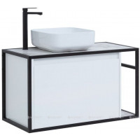 Тумба под раковину Aquanet Nova Lite LOFT 90 L белый глянец 00261652
