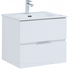 Тумба с раковиной Aquanet Алвита new 120 4 ящика белый матовый 00306294