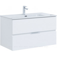 Тумба с раковиной Aquanet Алвита new 90 2 ящика белый матовый 00306165 Тумба с раковиной Aquanet Алвита new 90 2 ящика белый матовый 00306165