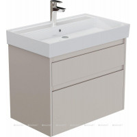 Тумба с раковиной Aquanet Nova Lite 2.0 60 2 ящика бежевый 00348187