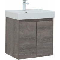 Тумба с раковиной Aquanet Nova Lite 60 2 двери дуб рошелье 00302524