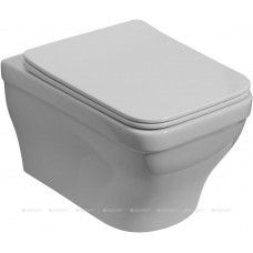 Унитаз подвесной Aquanet Elegant W с сиденьем Slim Soft Close безободковый 00280960