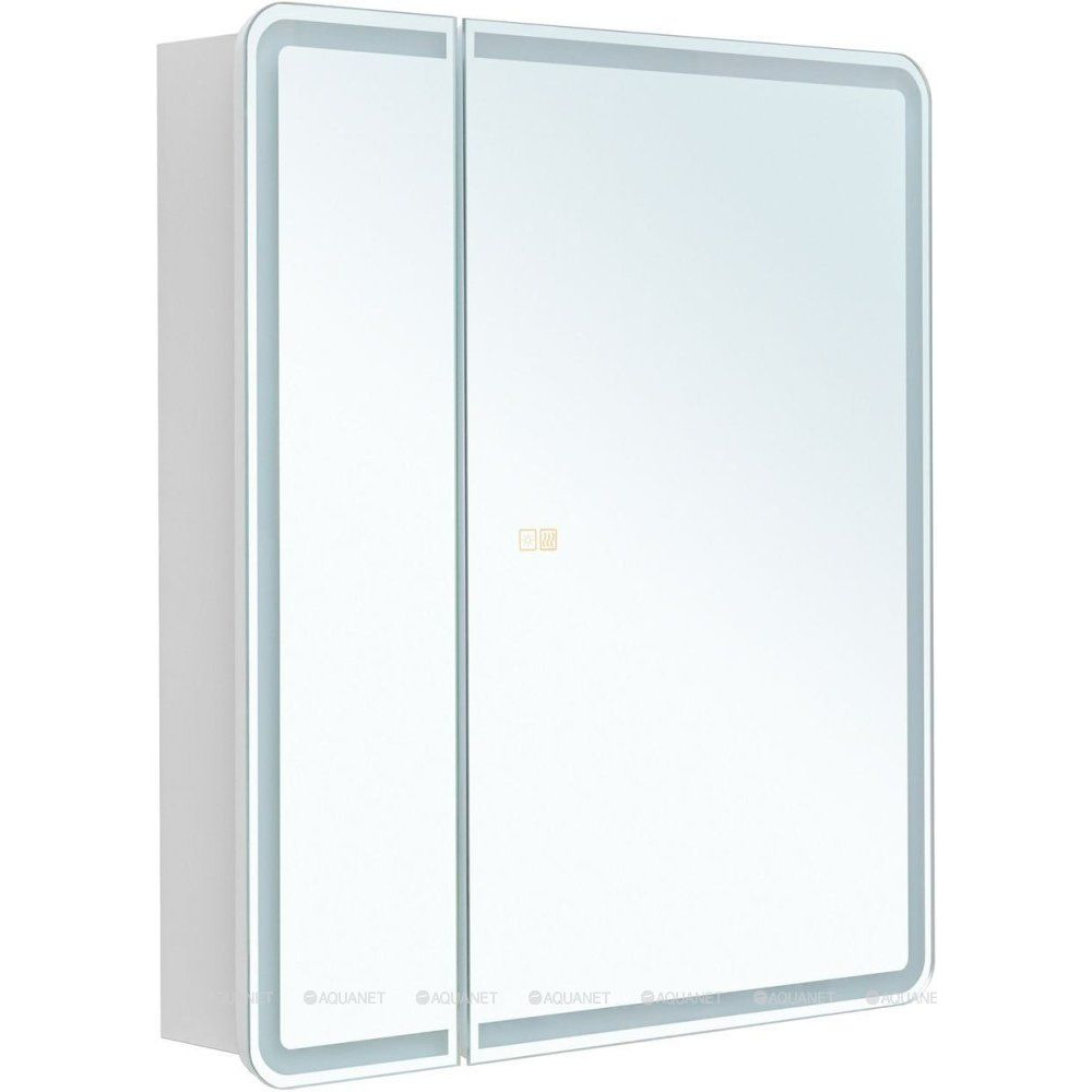 Зеркальный шкаф Aquanet Оптима 70х80 LED с антизапотеванием 00353798