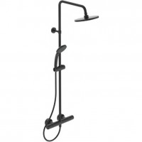 Душевая система с термостатом Ideal Standard Ceratherm T25 Ø200/100 мм черный матовый A7545XG