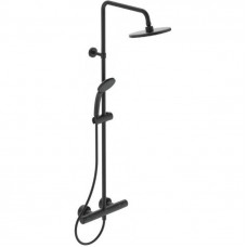 Душевая система с термостатом Ideal Standard Ceratherm T25 Ø200/100 мм черный матовый A7545XG Душевая система с термостатом Ideal Standard Ceratherm T25 Ø200/100 мм черный матовый A7545XG