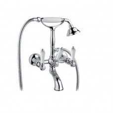 Смеситель для ванны с душем Nicolazzi Petit Mont Blanc настенный излив 155 мм хром 1402CR78 Смеситель для ванны с душем Nicolazzi Petit Mont Blanc настенный излив 155 мм хром 1402CR78