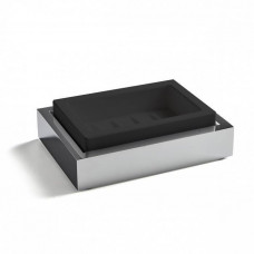 Мыльница подвесная 3SC SK 3.0 композит Solid Surface черный хром SK01SL.NO