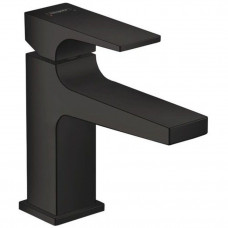 Смеситель для раковины Hansgrohe Metropol 100 однорычажный клапан Push-Open матовый черный 32500670 Смеситель для раковины Hansgrohe Metropol 100 однорычажный клапан Push-Open матовый черный 32500670