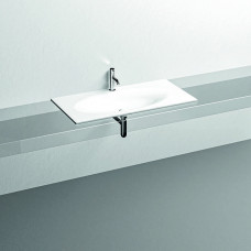 Раковина Kerasan Shape 102х52 см встраиваемая 1 отверстие белый матовый 547030