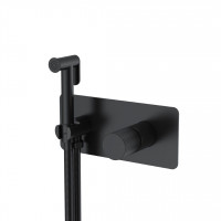 Гигиенический душ со смесителем Boheme Stick Linea встраиваемый черный 127-BB.3