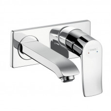 Смеситель для раковины Hansgrohe Metris настенный внешняя часть 165 мм 31085000 Смеситель для раковины Hansgrohe Metris настенный внешняя часть 165 мм 31085000