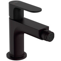 Смеситель для биде Hansgrohe Rebris S со сливным гарнитуром матовый черный 72210670