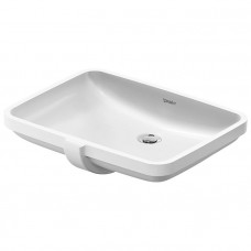 Раковина встраиваемая снизу Duravit No.1 55х40 см без отверстия белый глянцевый 03945500282/03955500282