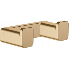 Крючок для полотенец двойной Hansgrohe AddStoris шлифованная бронза 41755140 Крючок для полотенец двойной Hansgrohe AddStoris шлифованная бронза 41755140